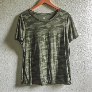 2/$10 Camo Tee Long Length T-Shirt